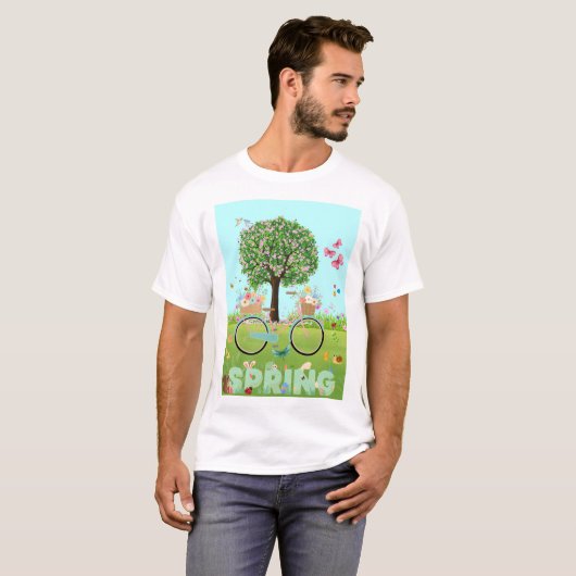 Hello spring t-shirt (Voorkant volledig)