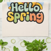 Hello Spring Theedoek (Gevouwen)