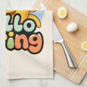 Hello Spring Theedoek (Quarter Fold)