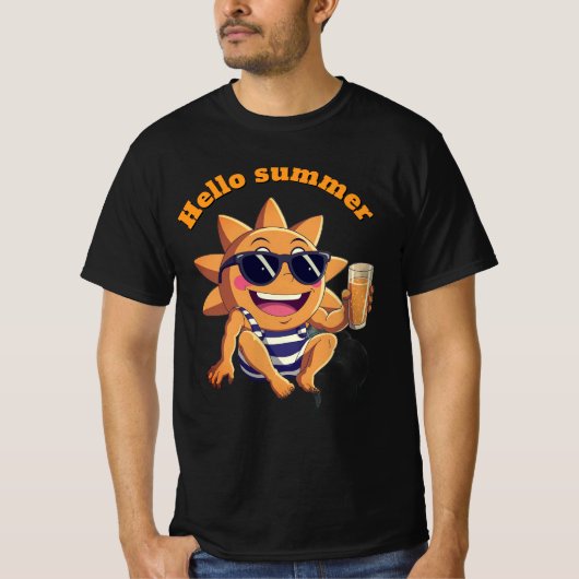 Hello summer  baby bodysuit (Voorkant)