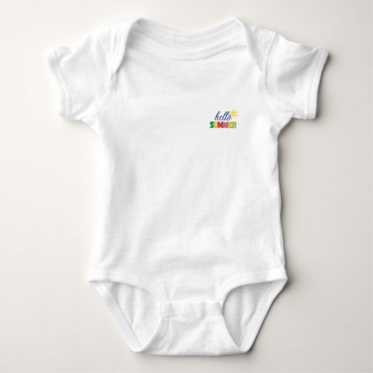 "Hello summer" baby bodysuit (Voorkant)