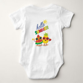 "Hello summer" baby bodysuit