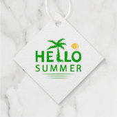 Hello Summer Bedankjes Labels (Achterkant)