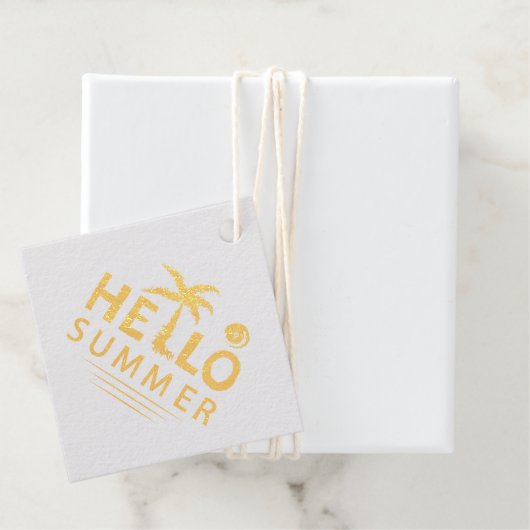 Hello Summer Bedankjes Labels (Met doos)