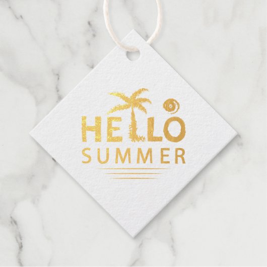 Hello Summer Bedankjes Labels (Voorkant)
