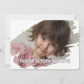 Hello Summer Birthday Party Feestdagenkaart (Achterkant)