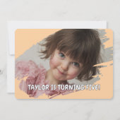 Hello Summer Birthday Party Kaart (Achterkant)