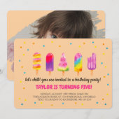 Hello Summer Birthday Party Kaart (Voorkant / Achterkant)