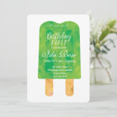 Hello Summer Birthday Party Kaart (Staand voorkant)