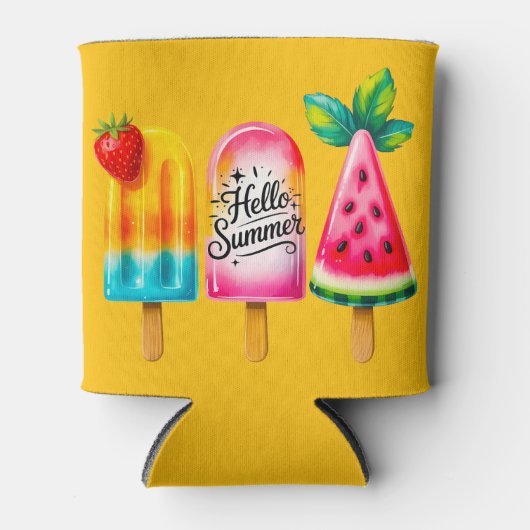 Hello Summer  Blikjeskoeler (Voorkant)