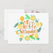 Hello summer briefkaart (Voorkant / Achterkant)
