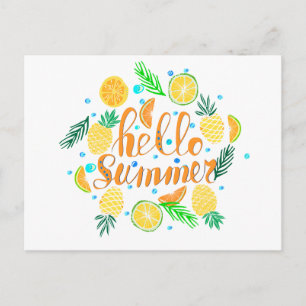 Hello summer briefkaart