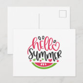 Hello summer briefkaart (Voorkant / Achterkant)