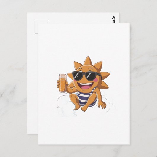 Hello summer  briefkaart (Voorkant / Achterkant)