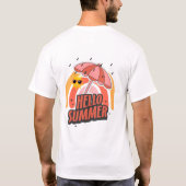 Hello Summer – Bright & Fun Design T-shirt (Achterkant)
