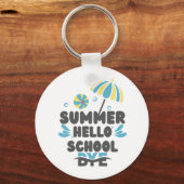 Hello Summer Bye School Acrylic Keychain (Voorkant)