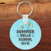 Hello Summer Bye School Acrylic Keychain (Achterkant)