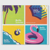 Hello summer cadeaupapier (Vlak)