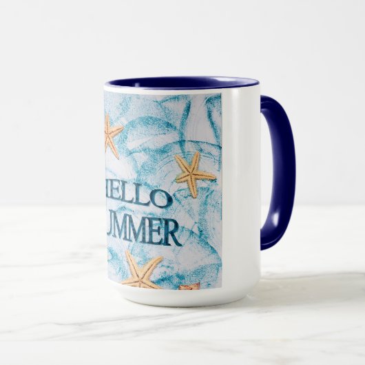 Hello Summer Custom Photo Mug Mok (Voorkant rechts)