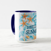 Hello Summer Custom Photo Mug Mok (Voorkant links)