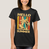 Hello Summer Feeling Tropical Beach Summer Vacatio T-shirt (Voorkant)