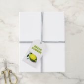 Hello Summer Green Lemon Favor Cadeaulabel (Met Touw)