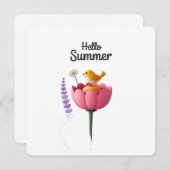 Hello summer holiday kaart (Voorkant / Achterkant)