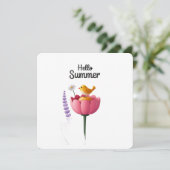 Hello summer holiday kaart (Staand voorkant)