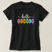 Hello Summer Ice Pop; Bright & Fun Seasonal Women T-shirt (Design voorkant)