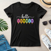 Hello Summer Ice Pop; Bright & Fun Seasonal Women T-shirt