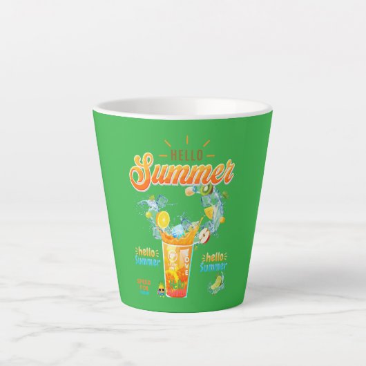 Hello Summer Latte Mok (Voorkant)