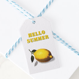 Hello Summer Lemon Favor Cadeaulabel