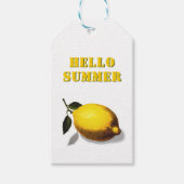 Hello Summer Lemon Favor Cadeaulabel (Voorkant)