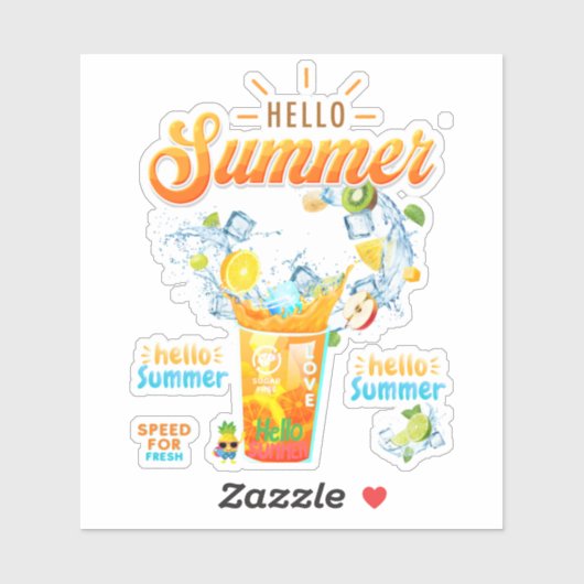 Hello Summer Sticker (Vel)