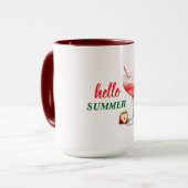 Hello Summer | Strawberry Cocktail Combo Mug Mok (Voorkant links)