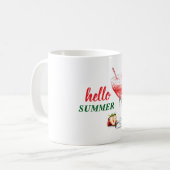 Hello Summer | Strawberry Cocktail Mug Koffiemok (Voorkant links)