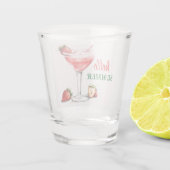 Hello Summer | Strawberry Cocktail Shot Glass Glas (Achterkant)