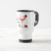 Hello Summer | Strawberry Cocktail Travel Mug Reisbeker (Voorkant rechts)