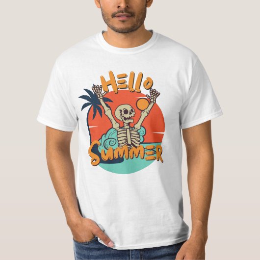 Hello summer t-shirt (Voorkant)