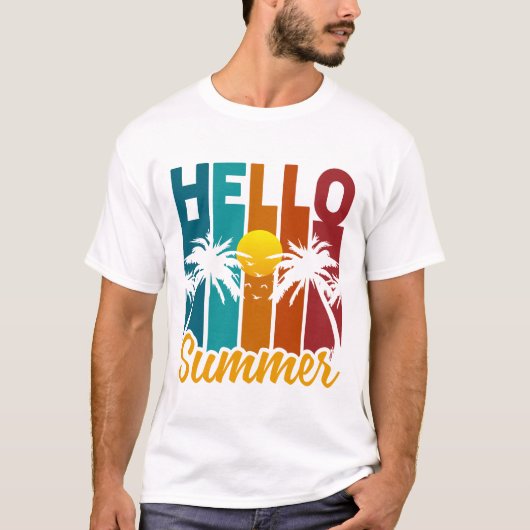 Hello summer t-shirt (Voorkant)