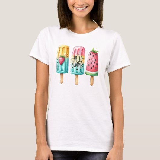 Hello summer t-shirt (Voorkant)