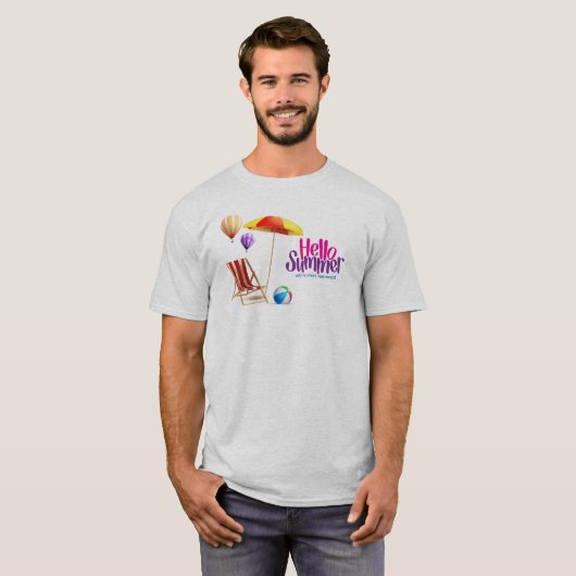 Hello summer  t-shirt (Voorkant volledig)