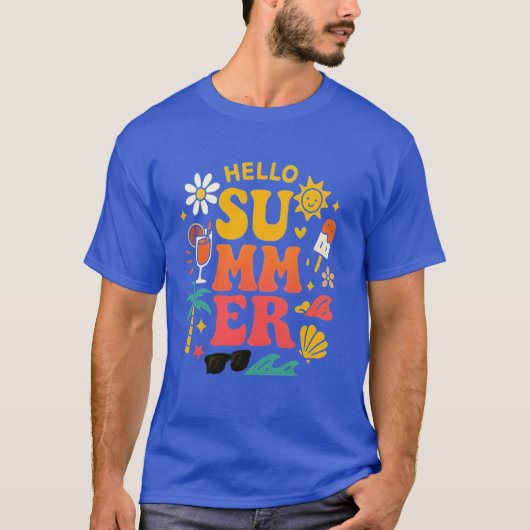 Hello Summer Tee – Sunshine, Smiles & Seasonal T-shirt (Voorkant)