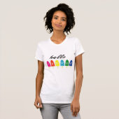 Hello Summer Vacation Ice Cream Popsicle Ice Lolly T-shirt (Voorkant volledig)