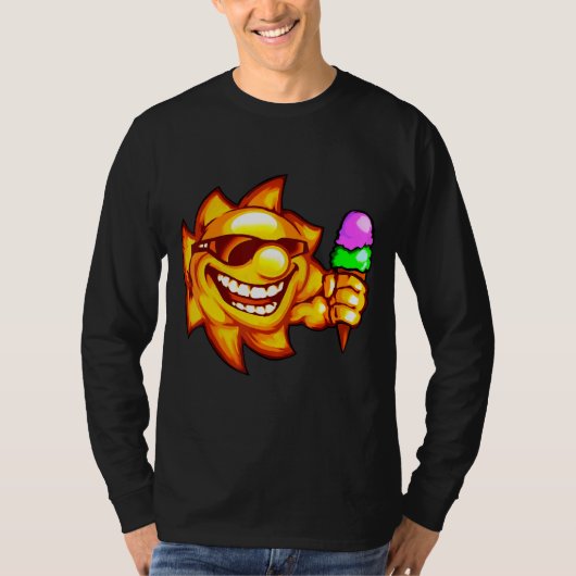 Hello Summer Vacation Ice Cream Popsicle Ice Lolly T-shirt (Voorkant)