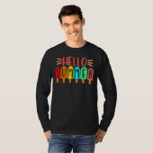 Hello Summer Vacation Ice Cream Popsicle Ice Lolly T-shirt (Voorkant volledig)