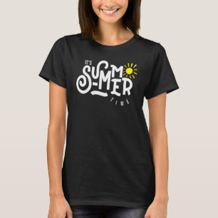 Hello Summer Vacation Ice Cream Sun Beach Men Kids T-shirt
