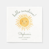 Hello Sunshine Baby Shower Servet (Voorkant)