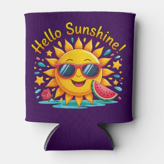 Hello Sunshine  Blikjeskoeler (Voorkant)