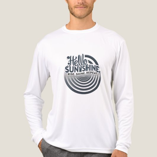 Hello Sunshine – Centered & Strong Tri-Blend Shirt (Voorkant volledig)